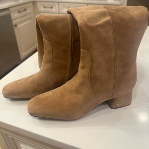 Tan Suede Ankle Boots